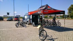 bikeranch přípravy na servis návštěvníkům Výstavy stanů